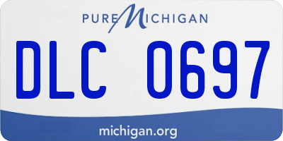 MI license plate DLC0697