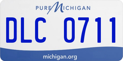 MI license plate DLC0711