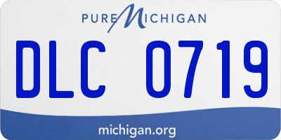 MI license plate DLC0719
