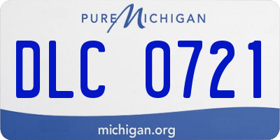 MI license plate DLC0721