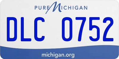 MI license plate DLC0752