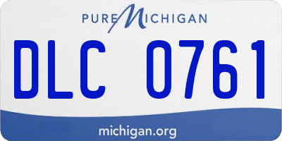 MI license plate DLC0761