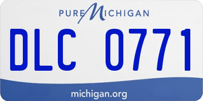 MI license plate DLC0771