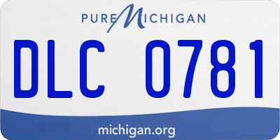 MI license plate DLC0781