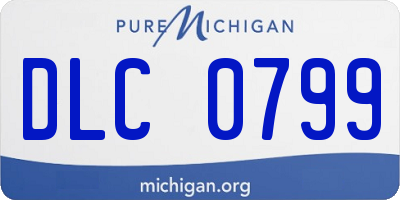 MI license plate DLC0799
