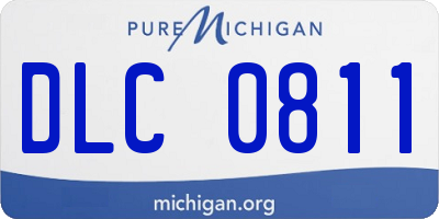 MI license plate DLC0811