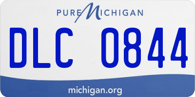 MI license plate DLC0844