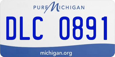 MI license plate DLC0891