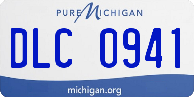 MI license plate DLC0941