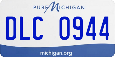MI license plate DLC0944