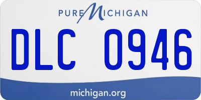 MI license plate DLC0946