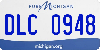 MI license plate DLC0948
