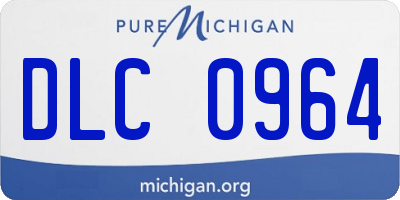 MI license plate DLC0964