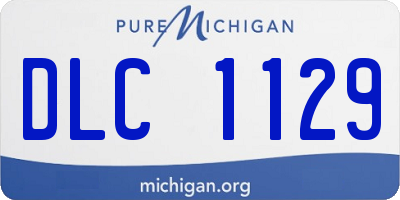 MI license plate DLC1129