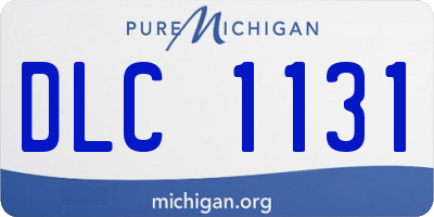 MI license plate DLC1131