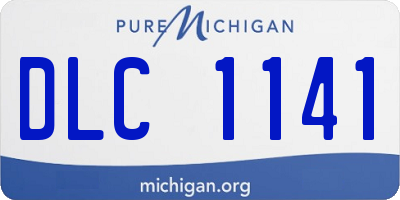 MI license plate DLC1141