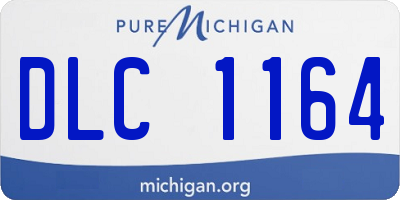 MI license plate DLC1164