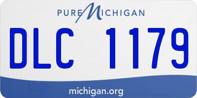 MI license plate DLC1179
