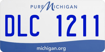 MI license plate DLC1211