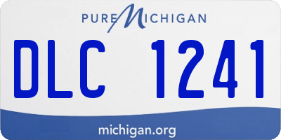 MI license plate DLC1241