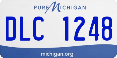 MI license plate DLC1248