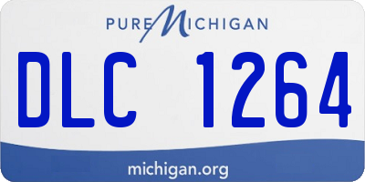 MI license plate DLC1264