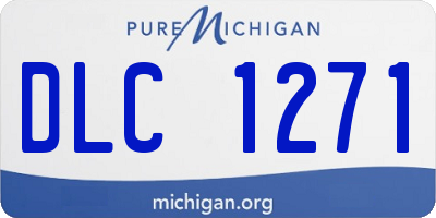 MI license plate DLC1271