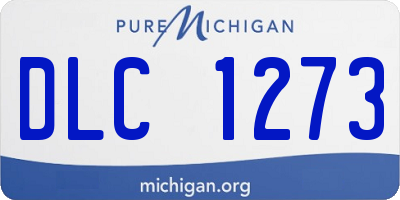 MI license plate DLC1273