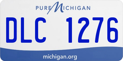 MI license plate DLC1276