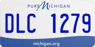 MI license plate DLC1279