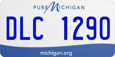 MI license plate DLC1290