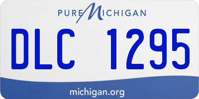 MI license plate DLC1295