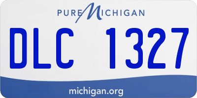 MI license plate DLC1327