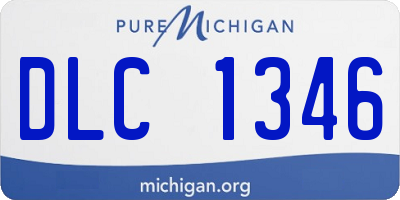 MI license plate DLC1346