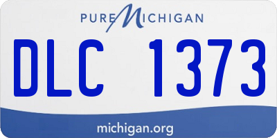 MI license plate DLC1373