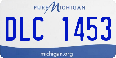 MI license plate DLC1453