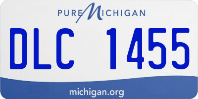 MI license plate DLC1455