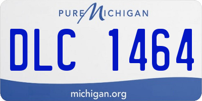 MI license plate DLC1464