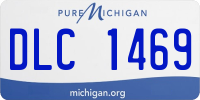 MI license plate DLC1469