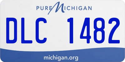 MI license plate DLC1482