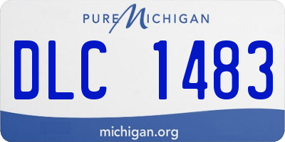 MI license plate DLC1483