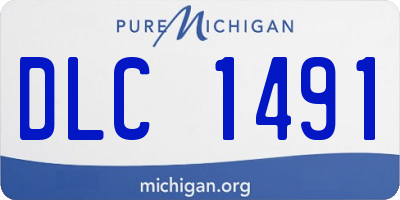 MI license plate DLC1491