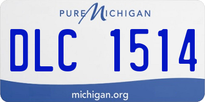 MI license plate DLC1514