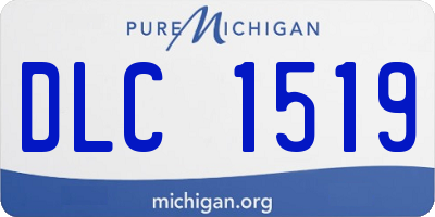 MI license plate DLC1519