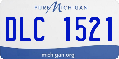 MI license plate DLC1521