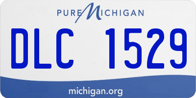 MI license plate DLC1529