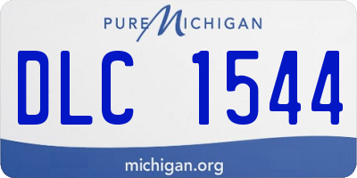 MI license plate DLC1544