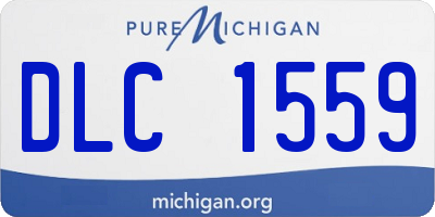 MI license plate DLC1559