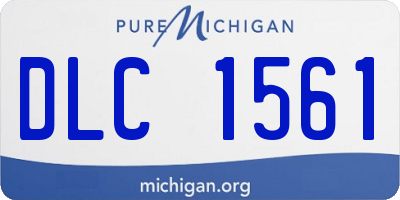 MI license plate DLC1561