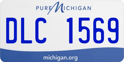 MI license plate DLC1569